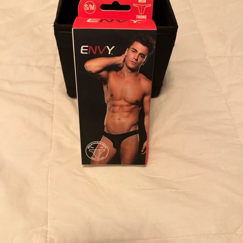 Envy Men's Black Thong Underwear